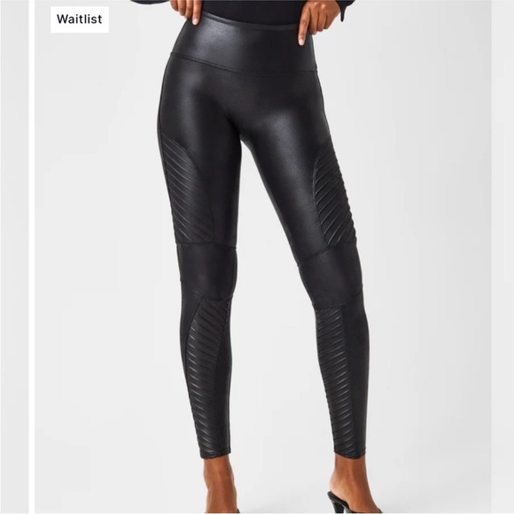 SPANX moto legging faux leather legging size medium - Picture 7 of 14
